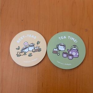 Cute Tea-Themed Coasters